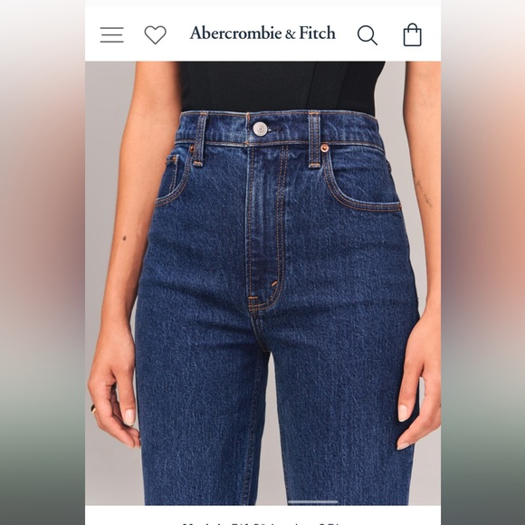 Abercrombie 90’s Straight Ultra High Rise Jeans - Picture 2 of 7